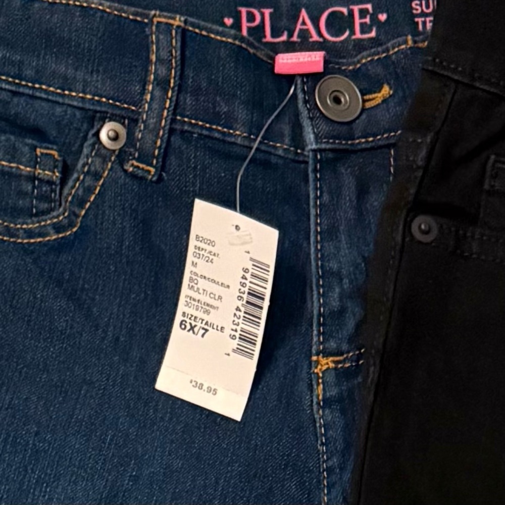NWT Children’s Place Jeans Bundle of 2 - Girls Size 6X/7 - Retail $39.95 each! - Picture 2 of 2